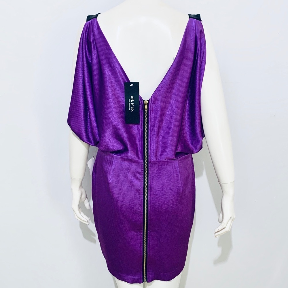 ARK & CO | NWT Women’s Zipper Mini Dress Medium - Picture 6 of 12